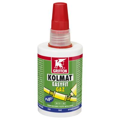 Résine d'étanchéité KOLMAT EASYFIT gaz 50 ml - Gedimat - GRIFFON