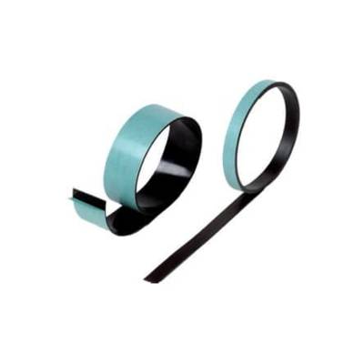 Ruban magnétique noir adhésivé