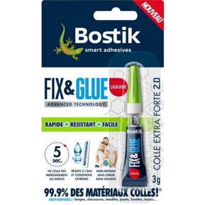 Colle de réparation FIX & GLUE liquide - Gedimat - BOSTIK