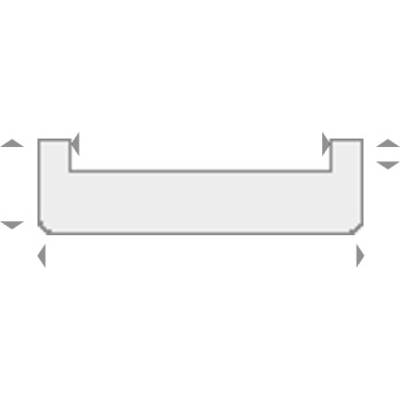 Nez de cloison MDF revêtu papier blanc - Gedimat