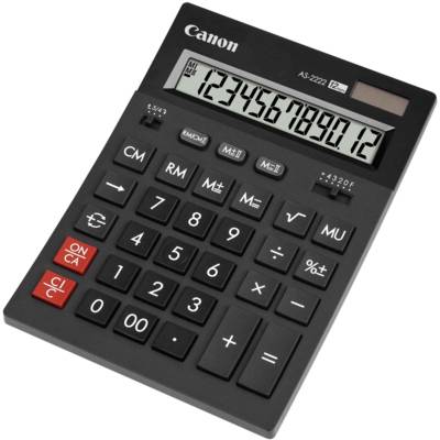 Calculatrice de bureau 12 chiffres AS-2200 Noire - CANON