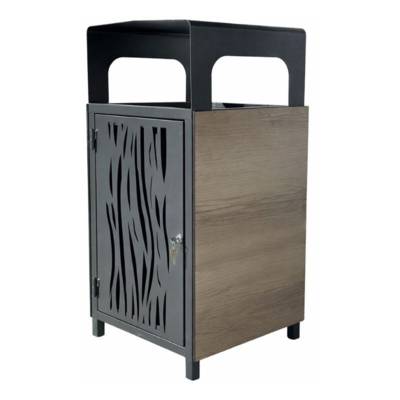 Corbeille de ville en acier et HPL - JAD Groupe