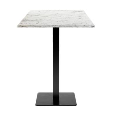 Mange-debout pied noir 60x60cm calacatta - intérieur - RestooTab