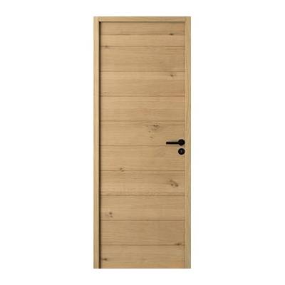 Bloc-porte alvéolaire HEMA plaqué chêne Hui.90 mm - 204 x 73 cm - gauche poussant - Gedimat - GIMM MENUISERIES