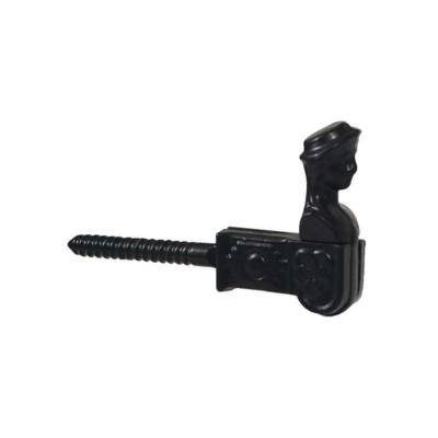 Arrêt de volet tête bergère ROLLINGER vis tirefond 12 cm époxy noir - C1701EPROLLINGE - ROLLINGER FONDERIES