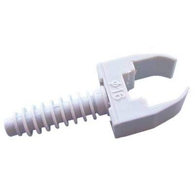 Clip pour tube+chevilles D20mm gris - Gedimat - DEBFLEX