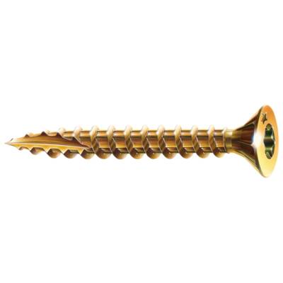 Vis bois ROCKET tête fraisée acier bichromaté à empreinte étoile 4x45/30mm - Gedimat
