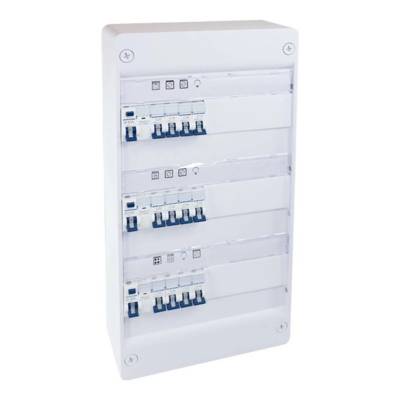 Coffret électrique monté-câblé 39 modules Top Chantier - 3 rangées - pour logements T3/T4 - EUROHM - 19432