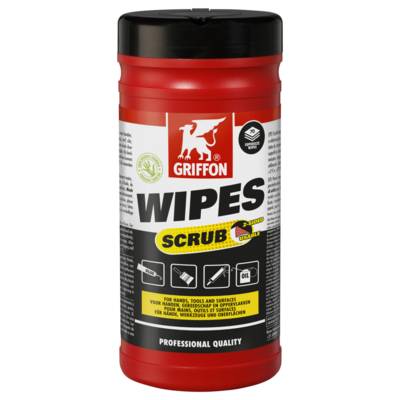 Lingette nettoyante WIPES SCRUB - Gedimat - GRIFFON