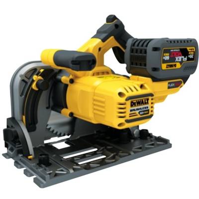 Scie circulaire plongeante DEWALT 54V XR FLEXVOLT - 2 batteries 54V 6.0Ah, chargeur, coffret - DCS520T2 - Maxoutil