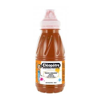 Encre à Dessiner Sépia Terre de Sienne en 250 ml - CLÉOPÂTRE