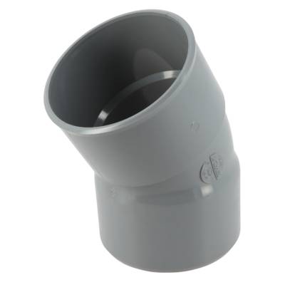 Coude simple PVC 30° femelle/femelle - Gedimat - NICOLL
