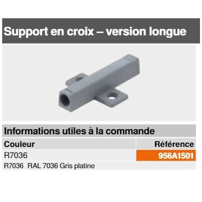 Support en croix long pour TIP-ON Blum - Maxoutil