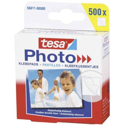 Boite de 500 pastilles adhésives double face pour Photo Blanc