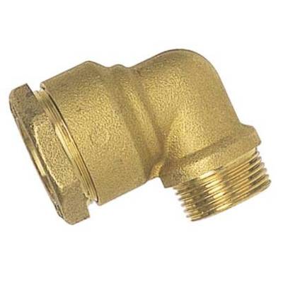Coude laiton égal mâle 20x27 pour raccord tuyau diam.25mm - Gedimat - BOUTTE