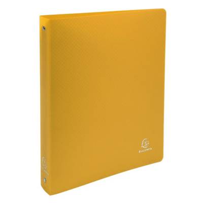 Classeur 4 anneaux 30 mm polypropylène Opaque A4 maxi Jaune