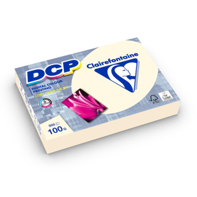 Ramette 500 Feuilles Papier DCP 100g A4 210x297 Ivoire - Clairefontaine