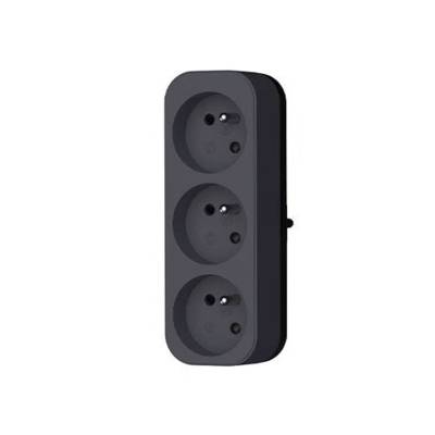 Triplite murale 3P 2P+T 16A - anthracite - Gedimat - QUARX