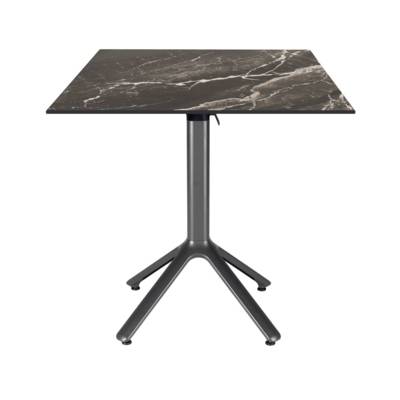 Table rabattable 70x70cm marbre royal - terrasse - RestooTab