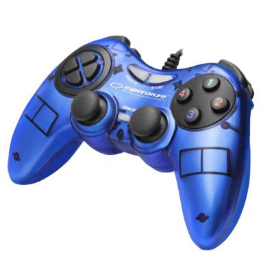 Manette de Jeu PC USB FIGHTER Bleue