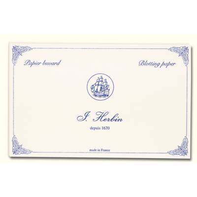 Pochette de 10 buvards "J. Herbin" Blanc