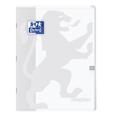 Cahier Easybook agrafé 24x32cm 96 pages grands carreaux 90g incolore