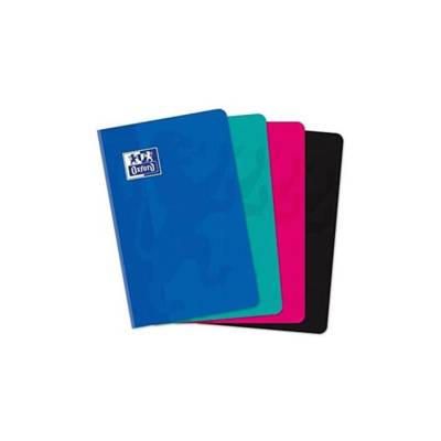 Carnet broché 11 x 17 cm 192 P 90g quadrillé 5x5 coloris aléatoire