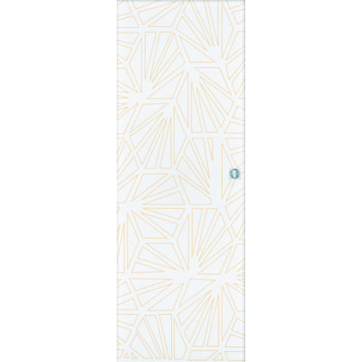 Porte coulissante alvéolaire ALVEOLE gravée à peindre - 204 x 73 cm - Gedimat - ATELIER