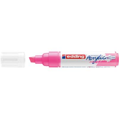 Marqueur acrylique large 5000 rose fluOrescent 5-10 mm - EDDING
