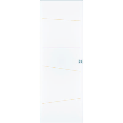 Porte coulissant alvéolaire NOVA gravée à peindre - 204 x 73 cm - Gedimat - ATELIER