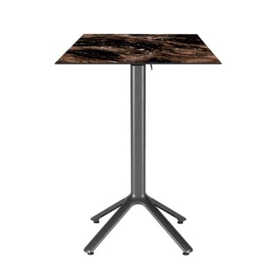 Mange-debout rabattable 60x60cm marbre capuccino - terrasse - RestooTab