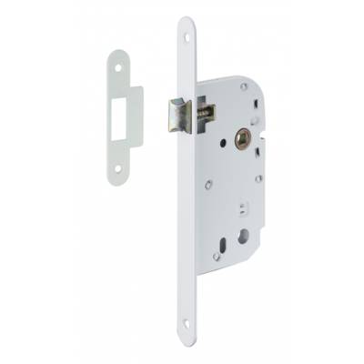 Serrure à encastrer axe 50 mm ep10mm bec de cane v/br - blanc - Gedimat - THIRARD