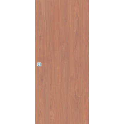 Porte coulissante tubulaire PORTALIT décor noyer - 204 x 73cm - Gedimat - WESTAG