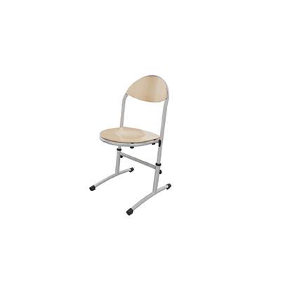 Chaise HÉLIA HR en Bois - Assise et Dossier Blueprotech® avec Piètement Époxy Réglable - T3 à T6