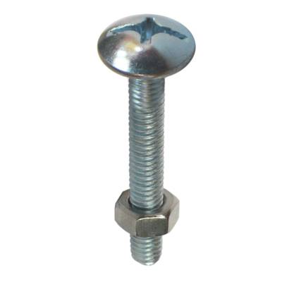 Boulon poêlier acier zingué tête ronde fendue diam.4mm long.20mm en boîte carton à bec verseur de 500 pièces - Gedimat - NORAIL