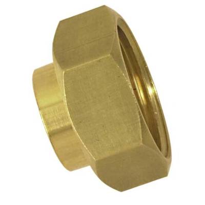 Manchon laiton brut réf.240 sans butée femelle femelle diam.20x27mm réduit diam.15x21mm en vrac 1 pièce - Gedimat - BOUTTE