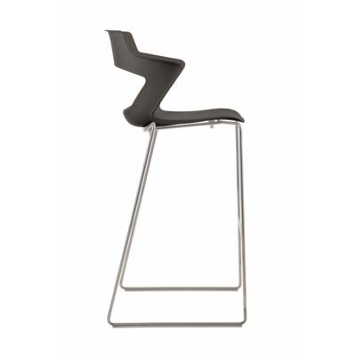 Tabouret KAOMA design pied traineau chromé - Mobilier - Collectivité