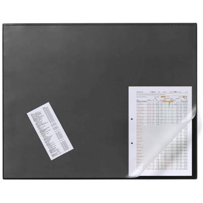 Sous-main avec Rabat Transparent Format 65 x 52 cm Noir - DURABLE