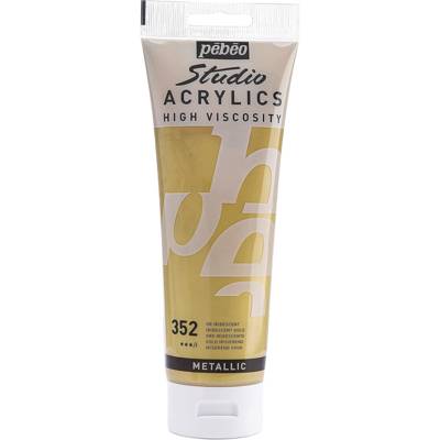Tube 250ml Peinture Studio Acrylique Haute Viscosité Or - PÉBÉO