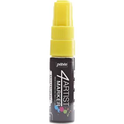 Marqueur peinture 4ARTIST pointe biseau 8 mm JAUNE