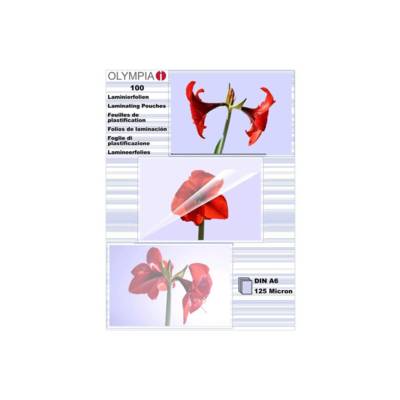 Paquet de 100 pochettes de plastification A6 125 micron
