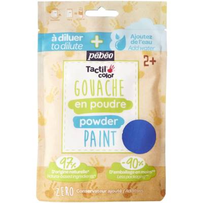 Sachet Gouache en poudre 100g Bleu - PÉBÉO