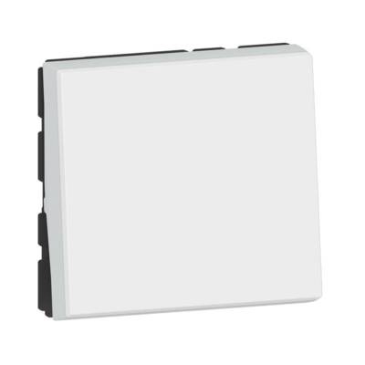 Poussoir lumineux avec voyant 2 modules MOSAIC EASY LED blanc 6A - Gedimat - LEGRAND