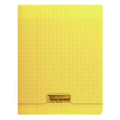 Cahier 8000 POLYPRO, 170 x 220 mm, jaune - CLAIREFONTAINE