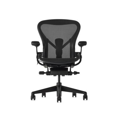 Fauteuil Aeron onyx Herman MILLER avec accoudoirs multi-positions