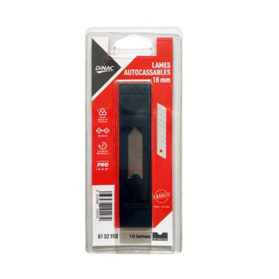 Distributeur de 10 lames autocassables 18 mm - Gedimat - DINAC