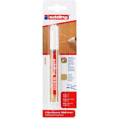 Marqueur pour meuble 8900 Chêne Clair Pointe Ronde 1,5-2 mm - EDDING