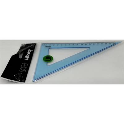 Equerre en plastique incassable 60° 21 cm (Graduation 18cm)