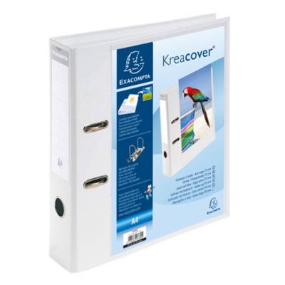 Classeur à levier Prem'Touch dos 70mm 1 pochette extérieure A4 blanc - EXACOMPTA