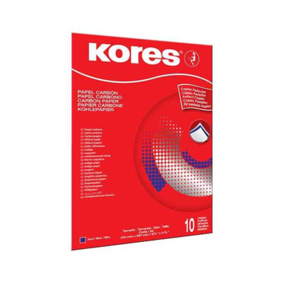 Paquet de 10 feuilles papier carbone A4 écriture à la main bleu